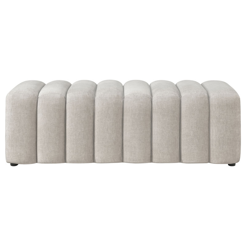 Banc rembourré Summer Chenille, Beige