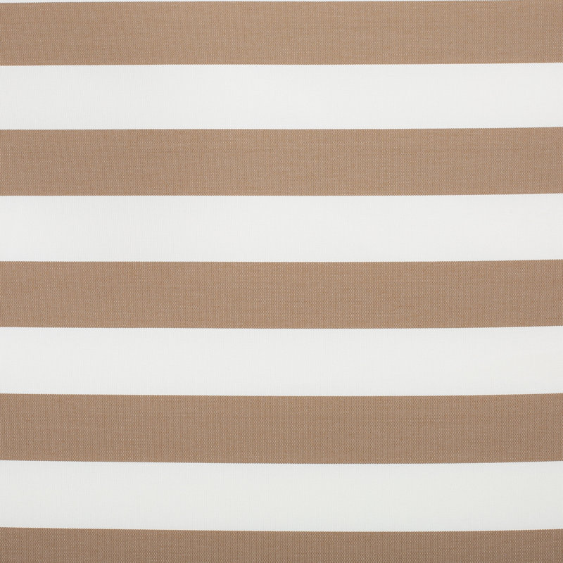 Coussin de chaise longue en polyester intérieur / extérieur, Brun / Blanc