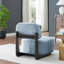 Chaise d'appoint moderne Solara avec structure en bois massif-83782112