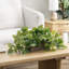 24.89cm Faux Grapevine Plant in Solid Wood Planter