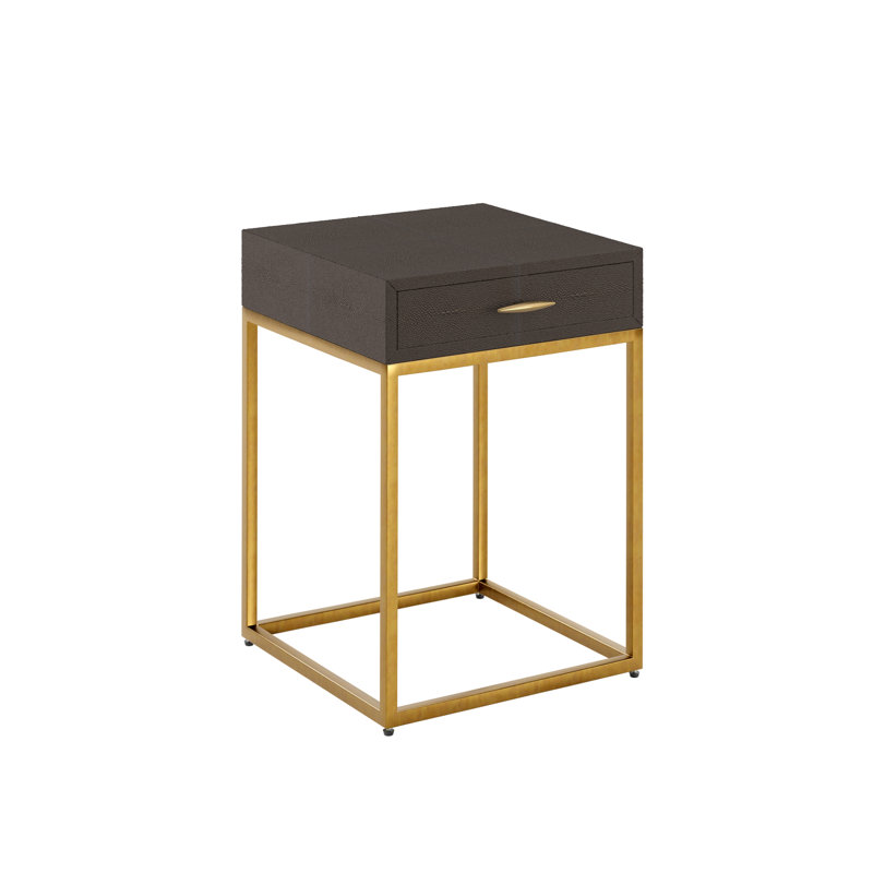 Berthina 45cm W Metal Bedside Table
