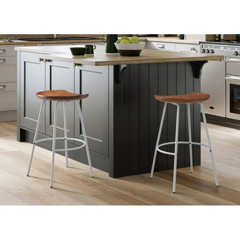 Tabouret de bar LuXeo Milano, Tabouret de bar (siège d'une hauteur de 29 po), Blanc