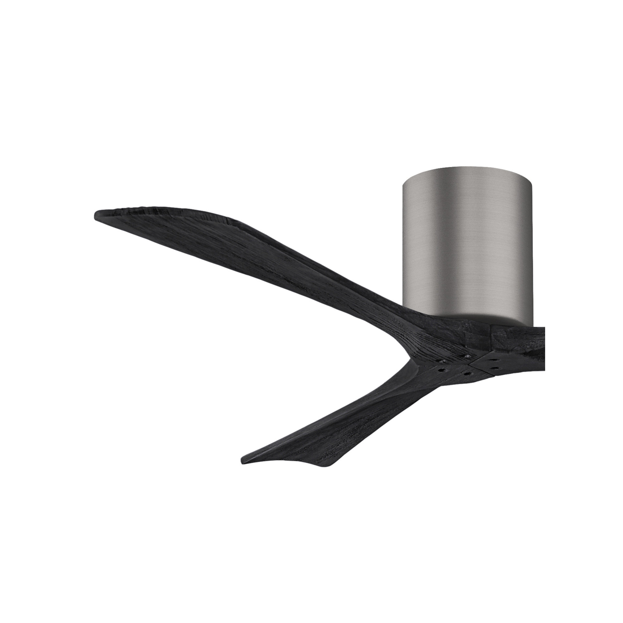 Olivier 3 Blade Ceiling Fan, Brushed Pewter, Matte Black, 52"