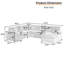 Canapé modulaire surdimensionné en U de 115,3 po avec méridienne - canapé en velours côtelé, 3 coussins décoratifs, assise profonde (22 po) et coussins épais (5,9 po) - grand canapé modulaire de salon, support à ressorts ensachés - Assemblage facile-215093232