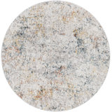 Barner Abstract Teal/Saffron Area Rug