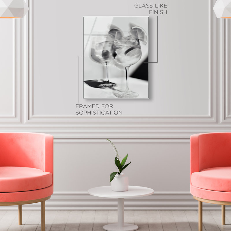 Phantom Pour Print, 31"H x 25"W, White Floater Frame