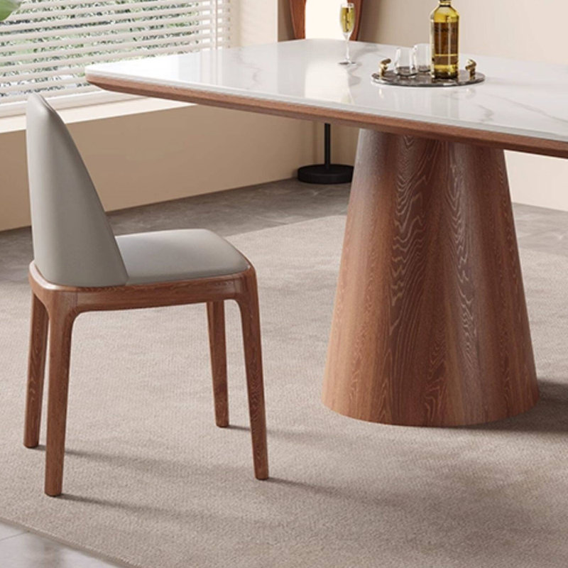 Ensembles de table de salle à manger simples et modernes, 7 pièces : table, 6 chaises, 29.52" H x 62.99" W x 31.49"D