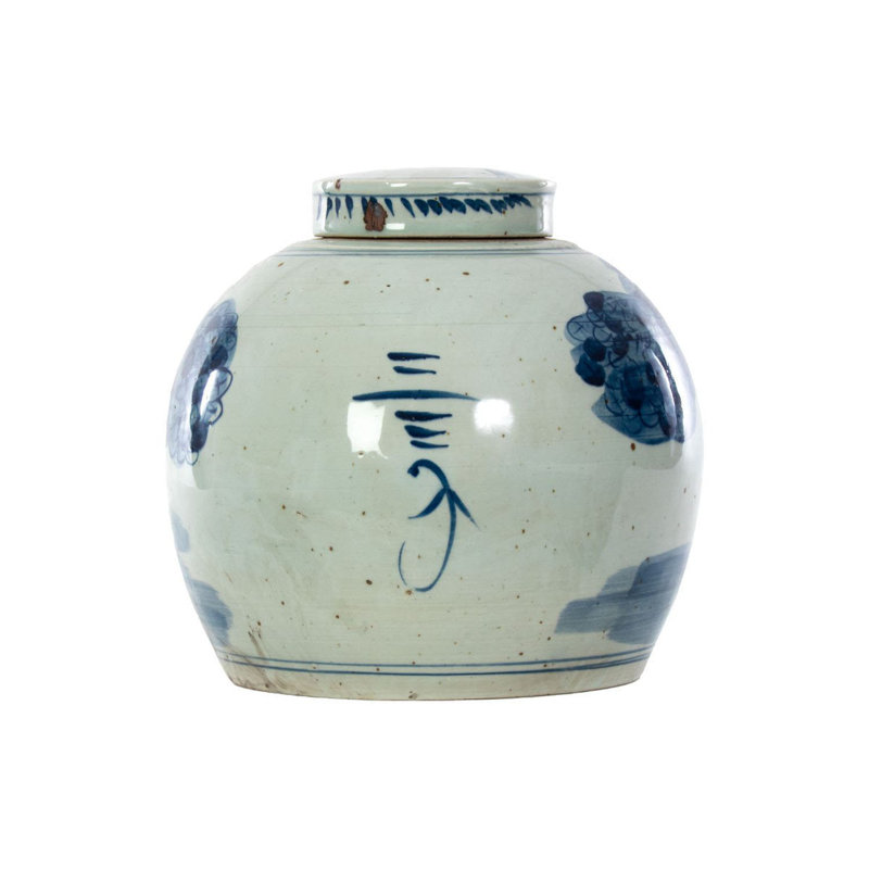 Handmade Ceramic / Porcelain Jar, 12" H x 12" W x 12" D
