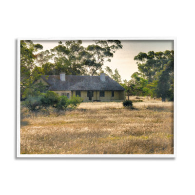 " Rural Cabin Grassy Landscape " Color Photography Print