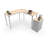 Hierarchy Height Adjustable L-Shape Sit to Standing Teacher Desk-82792545