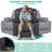 Upholstered Heated Massage Chair-1826640971