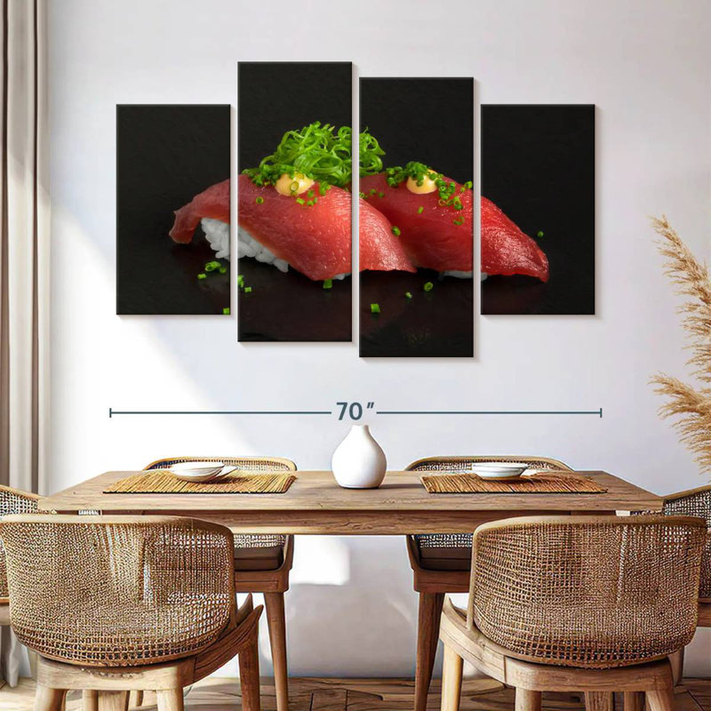 Yarlin nigiri sushi, H 42 po x l 68 po