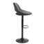Brooklington Swivel Upholstered Adjustable Height Counter Stool with Metal Frame-1316209300