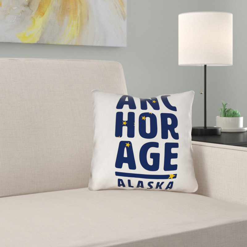 Housse de coussin "ancrage" fierté, 14 po x 14 po, Croisé en coton - intérieur