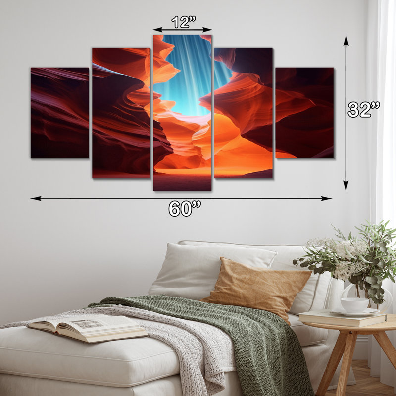 Marcys - Canyon & Desert Canvas Wall Art - 5 Panels