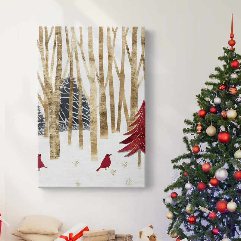 Art des Fêtes de Noël - Toile tendue avec châssis CD XXXIX, H 18 po x l 12 po