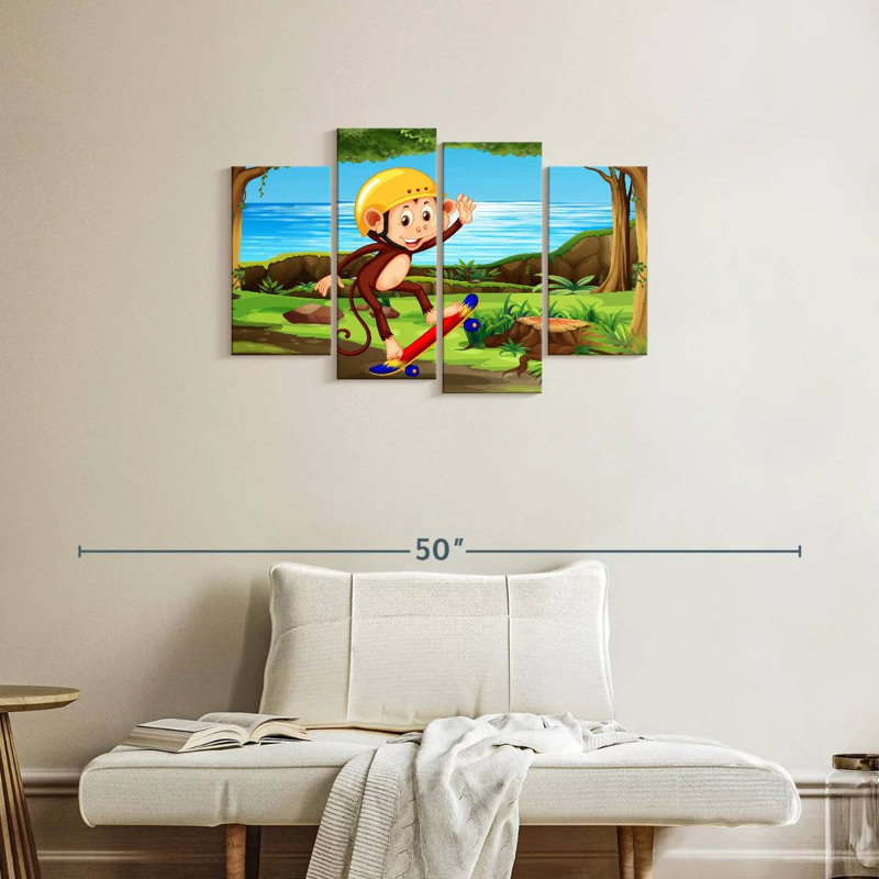 Ashelle Skater Monkey, 22'' H x 36'' W