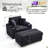 39-inch Spring upholstered armchair and Ottoman set - comfortable single sofa-1498599459