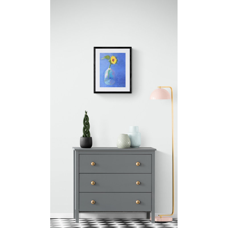 Solitary Sunflowre Print by Dina Gardner, 21.25" H x 17.25" W x 0.88" D