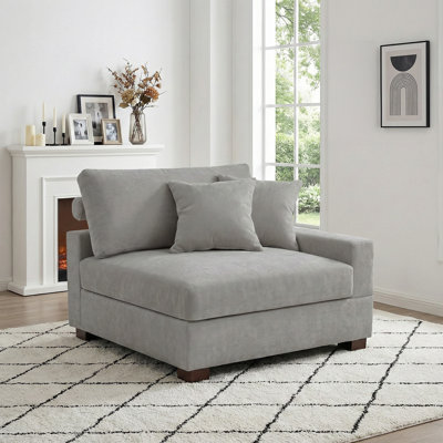 Fauteuil en velours côtelé Milbrey