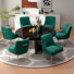 Chaise d'appoint en velours Baudel