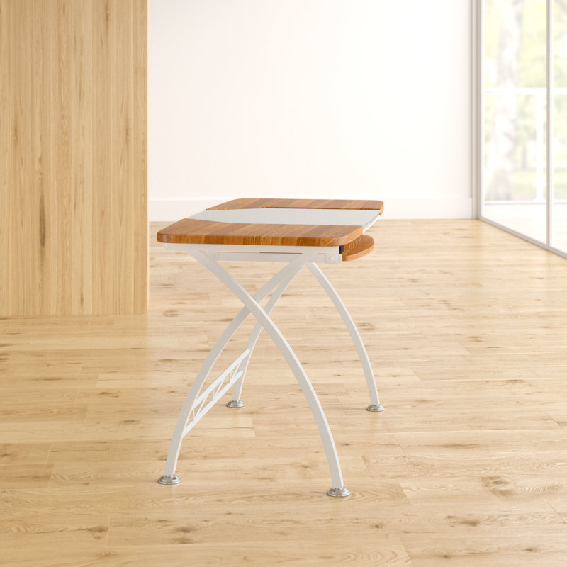 Howa Computer Desk, Brown/White