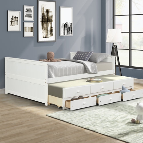 Home Decor Solid Wood Panel Storage Bed | Wayfair