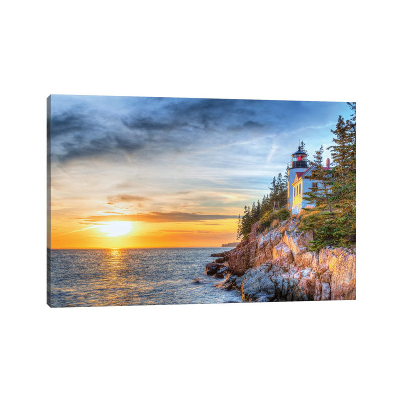 Acadia Sunset 1 Piece Wrapped Canvas Wall Art, 20.32 cm H x 30.48 cm W