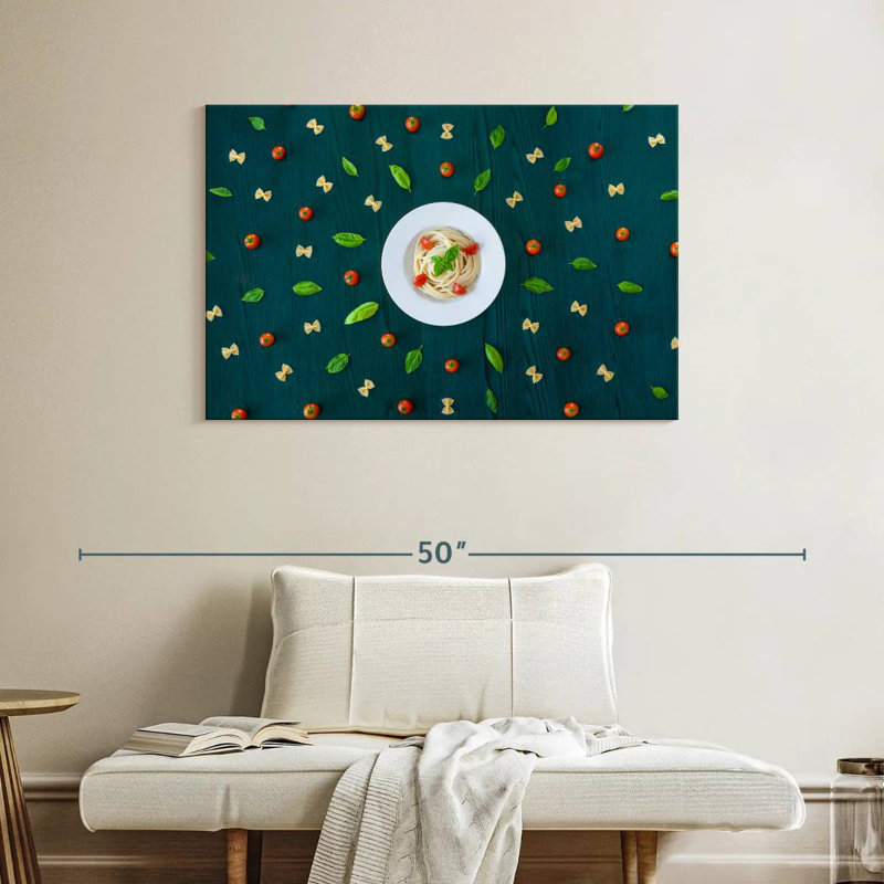 Italian Pasta Pattern, 26" H x 39" W
