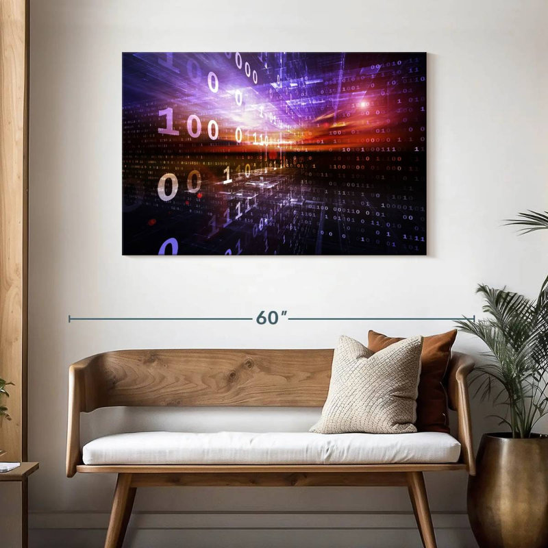 Keiri Digital Numbers, 30" H x 45" W