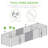  8X2x2ft Raised Metal Outdoor Garden Bed For Flowers Vegetables Herbs - Terracotta-349714943-349714935