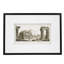 Art mural 28 po x 20 po - Living, salle à manger, chambre à coucher, cadre noir de couloir, verre organique à 20%, papier, espaces intérieurs de décoration architecturale blanc et noir, gracieux