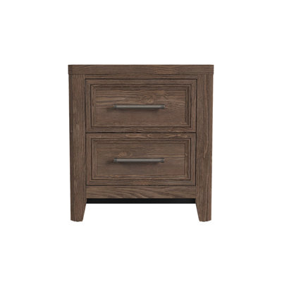 Jemma 2-Drawer Solid Wood Nightstand