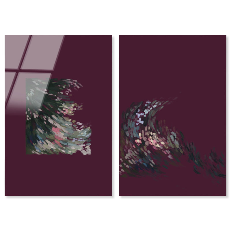 Delicate Spring Set High-Gloss Frameless Acrylic Glass Wall Art Abstract Print by Oliver Gal, Ready to Hang, 10 x 15