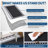 Modern Neutral Non Slip Washable Rugs, Contemporary Border Print Pattern Foldable Soft Carpet, Low Pile Floor Mat-68956392
