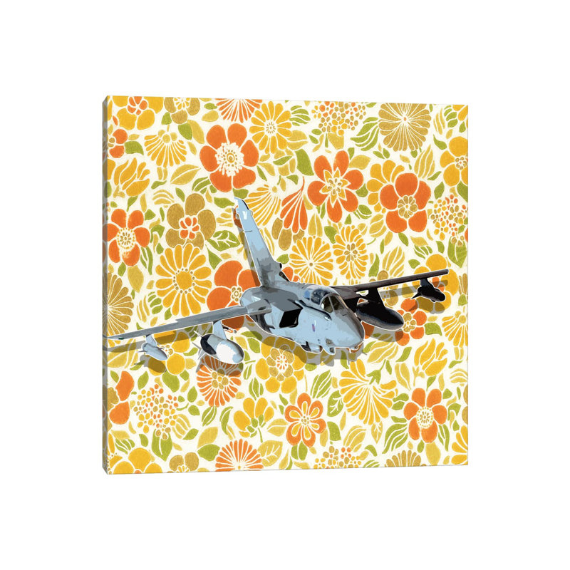 Flower Power by 5by5collective - Wrapped Canvas Print, 30.48 cm H x 30.48 cm W