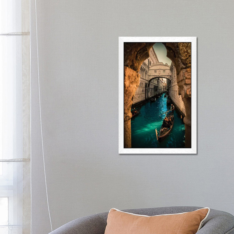 Sospiri II by Enzo Romano - Floater Frame Print on Canvas, White Framed, 66.04 cm H x 45.72 cm W