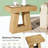 Unique End Table with Trapezoidal Base
