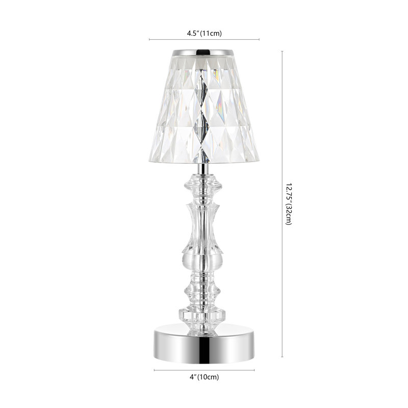 Lampe de bureau chromée 12,75 po Faune