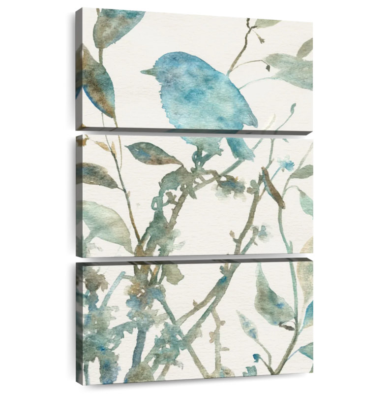 Brampt Teal Bluebird Silhouette II, 32" H x 20" W