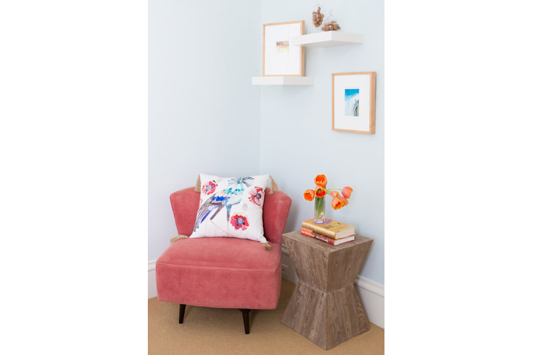 colorful reading nook