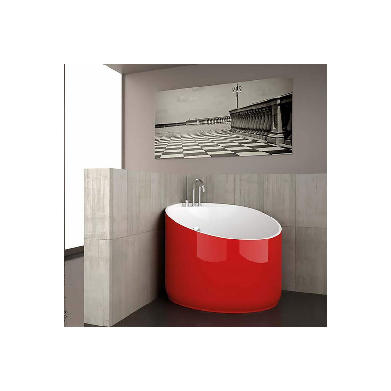 Nova 44.9'' L Freestanding Soaking Bathtub, White