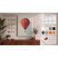 Hot Air Balloon Rising Geometric - Wrapped Canvas-1136562022-1136562025