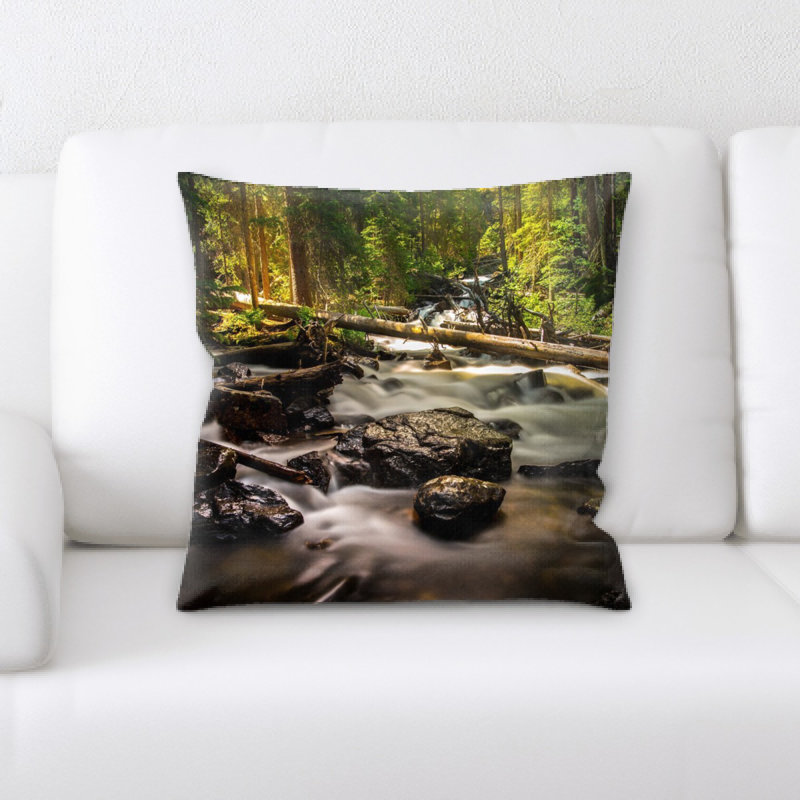 Coussin en jeté creek