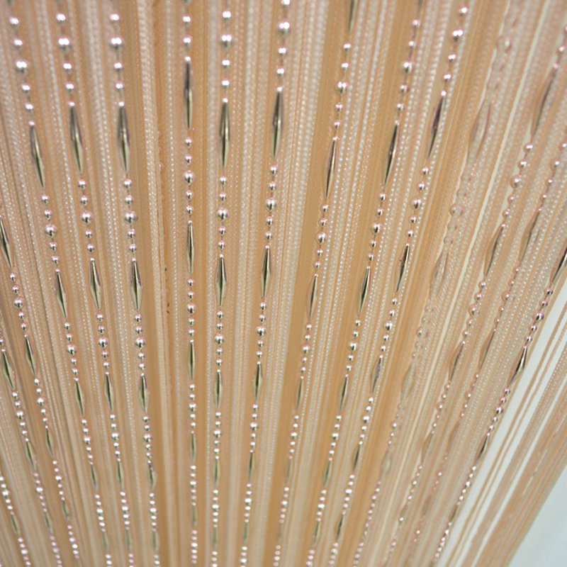 Dharshini Semi Sheer French Door Curtain Single Panel, Champagne
