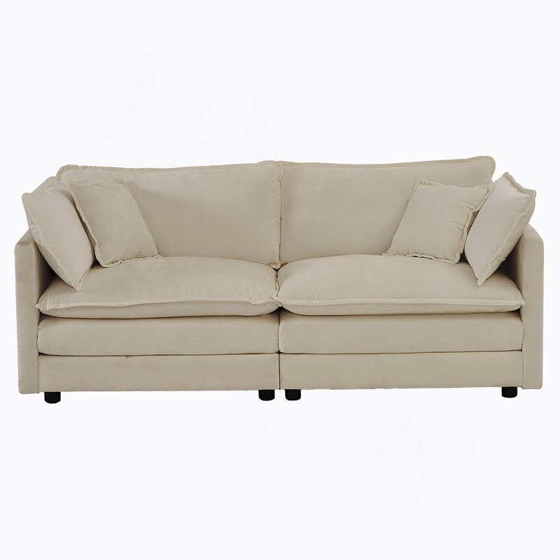 Modern Fabric Loveseat Sofa Couch