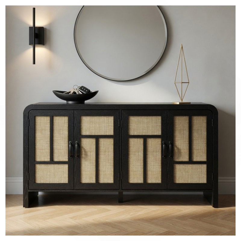 Buffet 59 po - 4 portes et tablettes réglables