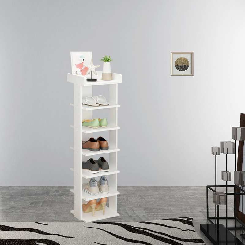 7-Tier Shoe Rack, White