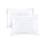 Ensemble de courtepointe en microfibre 4 pièces avec motifs à volants et coussin décoratif - Élégance décorative glamour-117370925