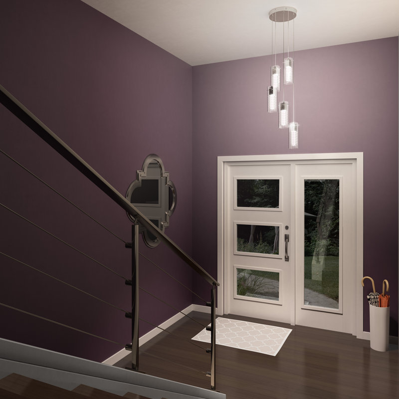 Luminaire suspendu intégré à 5 lumières Lundt